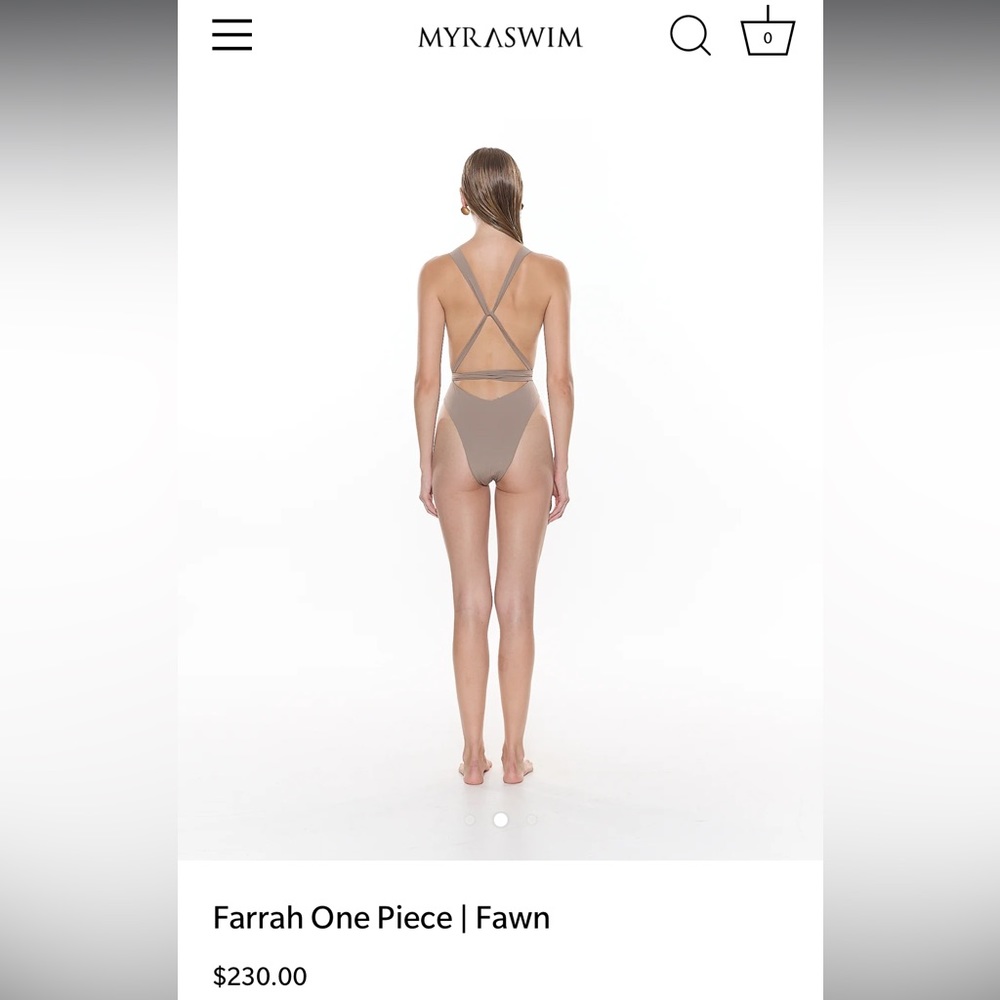 MYRA SWIM - Farrah One Piece Medium Fawn - Picture 7 of 12